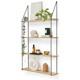 Lifa Living Hängeregal 60 x 17 x 114,5 cm Schwarz