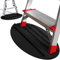 Kesywale Anti-Rutsch-Leiter-Stop-Matte, 68,6 x 39,9 cm, rutschfestes Gummi-Stabilisator-Pad, rutschfeste Leitern, Hilfsstopper, Bodenschutz, Trittleiter, Teleskop-Zubehör (schwarz)