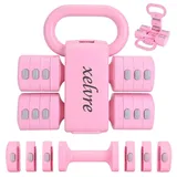 Xelvre 2-in-1 Kettlebell & Hanteln Set Verstellbar 1–5,5 kg | Frauen Gewichte Kurzhantel Set | Hanteln Frauen Set Damen | Home Gym Gewichte für Zuhause | Fitness Anfänger