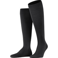 Falke Herren, Socken ClimaWool Kniestrümpfe Rippbündchen, feuchtigkeitsregulierend, für 3000 Black