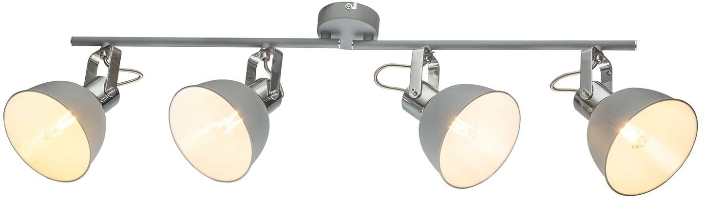 Globo Lighting Strahler 4er DOROTHEE, Grau - Metall - 4-flammig - B 72 cm