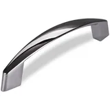 SO-TECH® Möbelgriff Bügelgriff THEA BA 96 - 128 mm - incl. Schrauben, Griff Schrankgriff Schubladengriff - incl. Schrauben silberfarben Bohrlochabstand: 128 mm