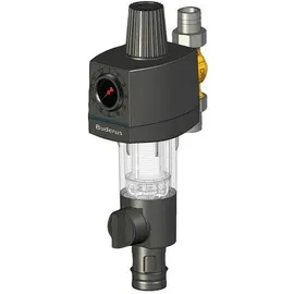 Buderus Logafix Filterkombination 1' mit Druckminderer, Manometer und drehbarem Anschlussstück | 7738306434