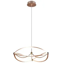 Trio LED-Pendelleuchte Charivari Alu, Eisen, Stahl & Metall Gold Messing
