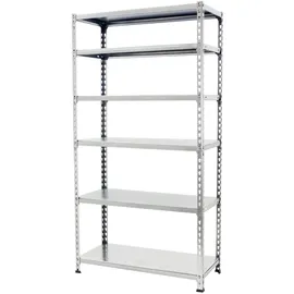 simonclick Metallregal 2500 x 1000 x 500 cm Silber