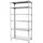 simonclick Metallregal 2500 x 1000 x 500 cm Silber