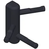 Giese GmbH Giese Mehrfachhaken 11047-14 schwarz matt, dreiteilig, starr