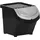 vidaXL Abfalleimer 78 l Schwarz