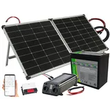 Revolt Solar-Set: Wechselrichter 230 V, Akku, Laderegeler & 240-W-Solarpanel