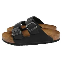 Birkenstock Arizona Nubukleder geölt schmal schwarz 40