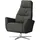 Max Schelling Sessel Elmira Leder 81 x 120 x 92 cm Grau elektrisch, drehbar