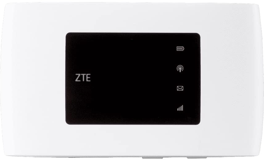 ZTE MF920 Mobile Wireless Router, 4G/LTE Hotspot Unlocked to All European SIM Cards, 150Mbit/s Download speeds, 2000mAh Battery - White