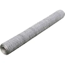 vidaXL Maschendraht 25 x 0,75 m Silbern/Stahl
