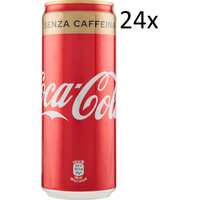 24x Cola-Cola Senza Caffeina kohlensäurehaltiges Getränk Dose 330ml Ohne Koffein