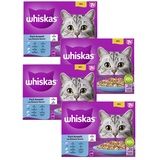 Whiskas Jumbopack Whiskas Senior Frischebeutel 96 x 85 g - 7+ Fischauswahl in Gelee