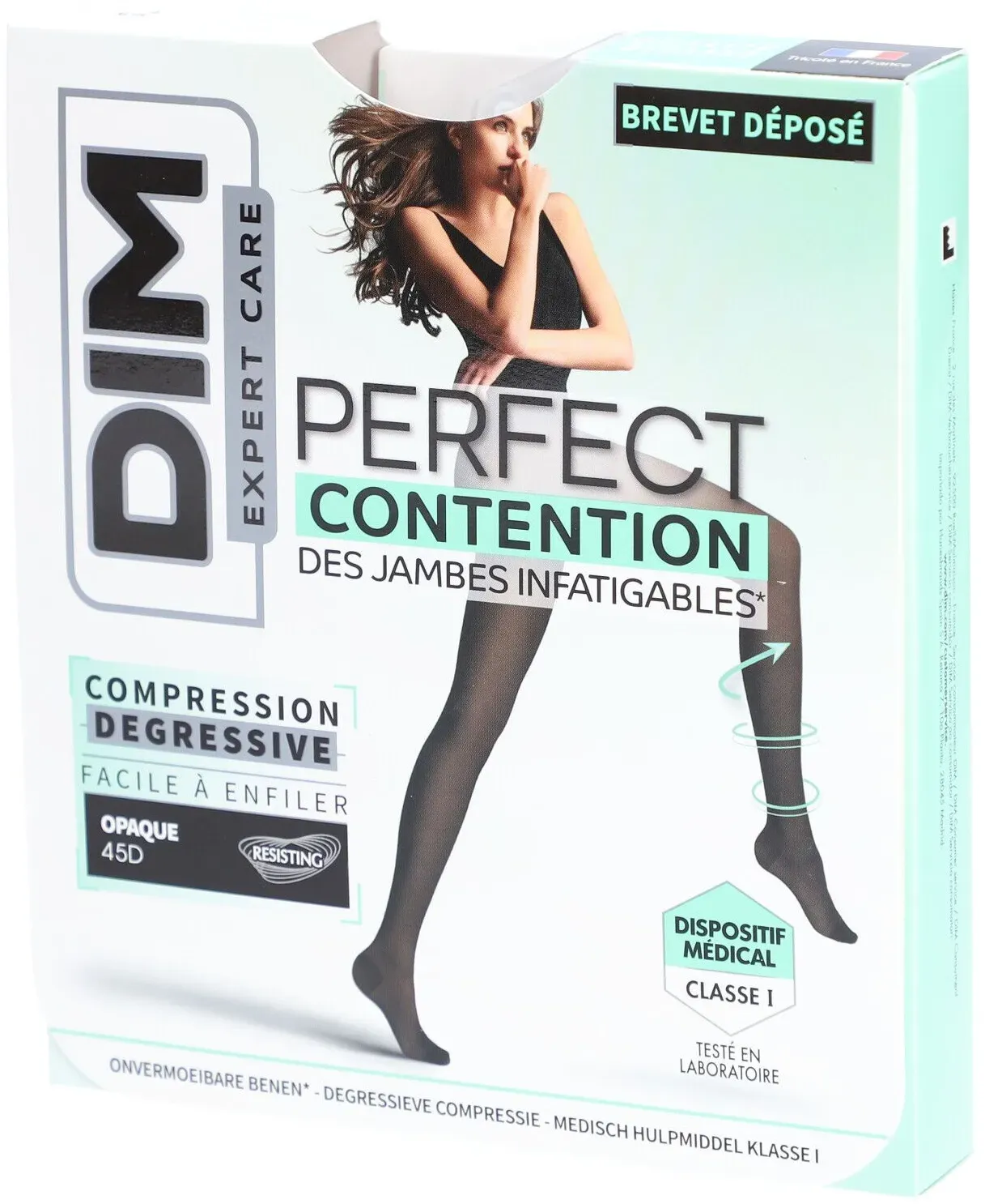 DIM Coll Perfect Opaque Noir T4