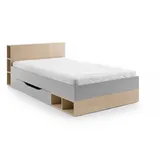 Deine Möbel 24 Jugendbett OLAF 06 120 x 200 cm Eiche grau