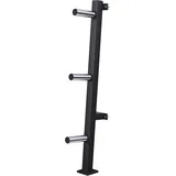 GORILLA SPORTS® Hantelscheibenständer - Hantelständer für Wandbefestigung, 3x30mm und 3x50mm Stangen, Max Belastbar 300kg - Hantelständer, Scheibenständer, Gewichteständer, Hantelbaum, Hantelablage
