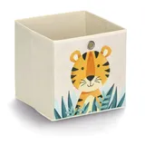 Zeller Tiger Aufbewahrungsbox 28 x 28 x 28 cm 1-tlg. beige