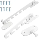 Zwenjuan Fensterfeststeller,2 Stück Kipp-Regler für Fenster Fensterstopper Metall Kippfensterschutz Fensterfeststeller für Kippfenster,für Einstellen der Fensteröffnung