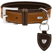 Hunter Tara Hundehalsband Cognac/Dunkelbraun 55