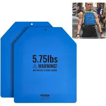 Vevor Gewichtswestenplatten 2,6 kg x 2 Stk. Zusatzgewicht für Gewichtswesten