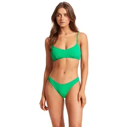 SEAFOLLY Damen Bikinihose Sea Dive High Cut Pant, Jade, 38