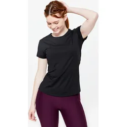 Sport T-Shirt Damen - 100 schwarz rauchschwarz L