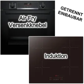 Bosch Herdset Teleskopauszug + Induktionskochfeld