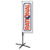 Beachflag Square mit Kreuzfuss in Größe M