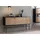 SalesFever Torsby Chic Kommode 160 x 85 x 40 cm Beige / Schwarz