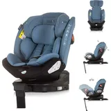 Chipolino Kindersitz Tourino i-Size (40-150cm) Isofix, höhenverstellbar, drehbar blau