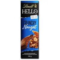 (36,20€/1kg) Lindt Hello Nougat Crunch, Schokolade, 100g Tafel