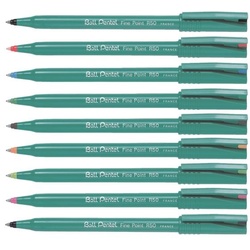 Pentel 12er-Pack Einweg-Tintenroller Ball »Fine Point R50« grün