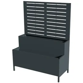Westmann Dekora 5 Stufenhochbeet mit Rankgitter 60 x 30 cm Anthrazit