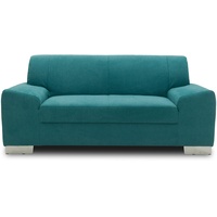 DOMO Collection Sofa Alisson, 2er Couch, 2-Sitzer, 2er Garnitur, 164x83x75 cm, Polstergarnitur in türkis