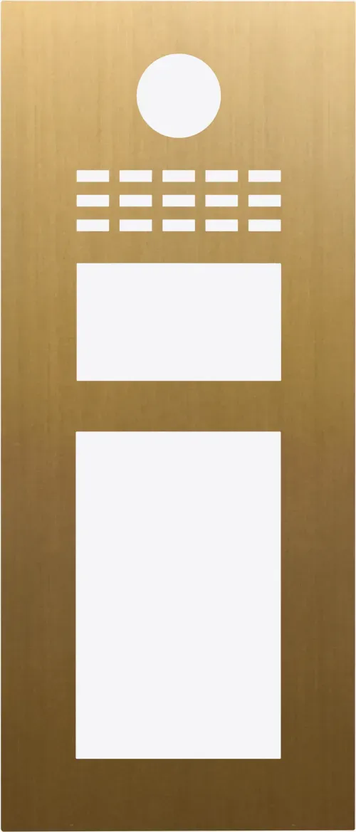 DoorBird D31TDV Frontblende Gold-Optik als PVD Beschichtung, Edelstahl, gebürstet