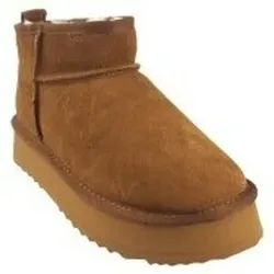 Kelara  Schuhe Damen Stiefeletten  k41209 Leder  in Braun, 41