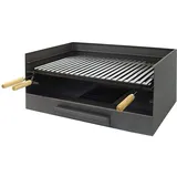 IMEX EL ZORRO 71515 Tischgrill mit Grillrost, Edelstahl, 61 x 40 x 33 cm, Grau