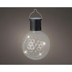 Leuchtobjekt LED BIRNE SOLAR - weiß