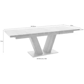 MCA Furniture Esstisch Managua A", 140x90cm Wildeiche