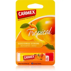 Carmex Tropical Peach & Mango feuchtigkeitsspendender Balsam-Stick für die Lippen (Peach and Mango) 4.25 g