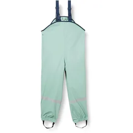 Playshoes Matschhose Regenlatzhose Ungefüttert Unisex Kinder Wind- und wasserdichte Regenhose Regenbekleidung, grün Pastell, 98