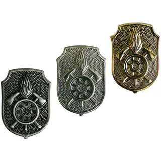Feuerwehr Mützen- und Kragenabzeichen Bayern Metall gold