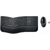 Kensington Pro Fit Ergo Wireless Keyboard and Mouse Set, USB/Bluetooth, DE K75406DE