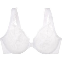 GLAMORISE Vorderverschluss-BH mit Stretch und Spitze - Weiss 75F