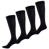 Nur Der Kniestrümpfe 4er Pack Schwarz 39-42