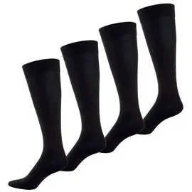 Nur Der Kniestrümpfe 4er Pack Schwarz 39-42