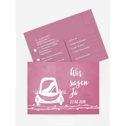 Antwortkarten für Ihre Feier selbst gestalten mit Spruch und Fotos im Onlinedesigner bei Meine-Kartenmanufaktur.de