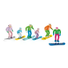 magiedinatale Jaegerndorfer jaegerndorferjc54300 stehend Figuren mit Head Snowboards (6-teilig)